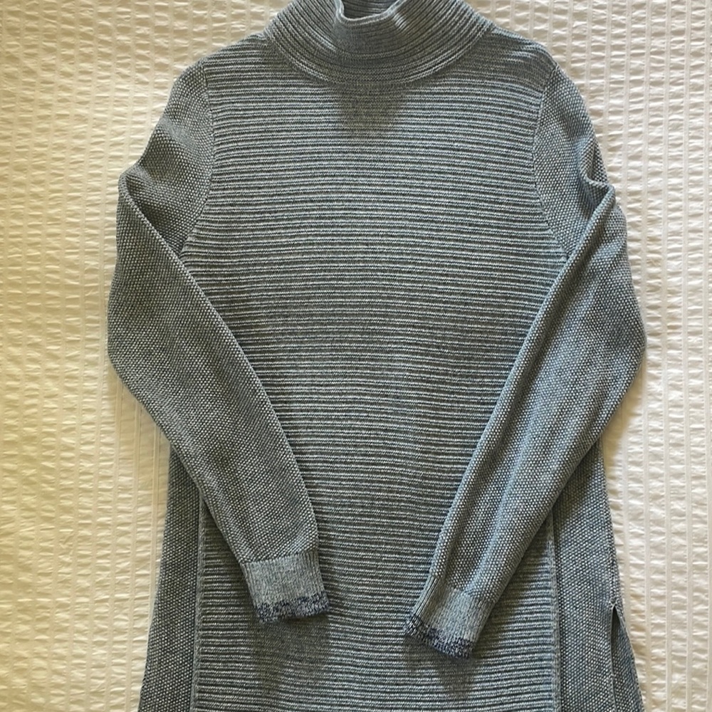 Blue Heather Woolrich Tunic Sweater